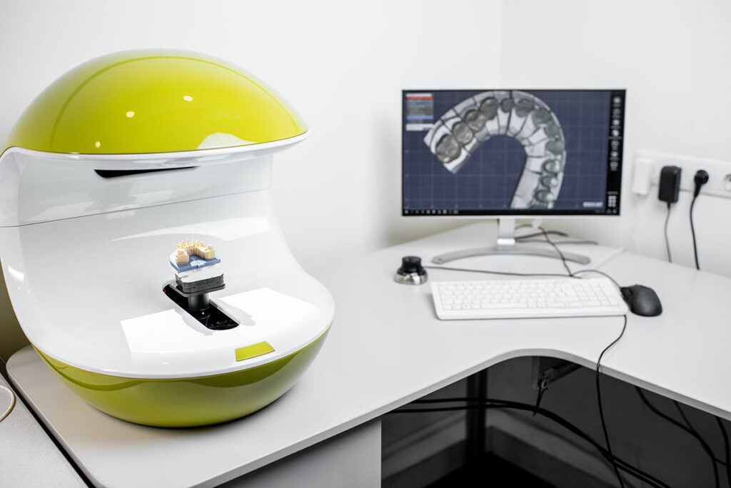 Modern Dental Technology, dental scanner, at Island Dental Associates